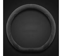 WpTrick Coprivolante per Tesla Model Y 2021-2023 2024 2025, Copri Volante per Auto Pelle Scamosciata, Protezione Custodia Volante Auto Cover, Antiscivolo Traspirante Durevole Coprivolante,B-Black-D