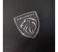 WpTrick Emblemi Auto per Peugeot 106 1991-2003, Tronco Logo Adesivi Emblema, Auto Distintivo Emblema Adesivo, Auto Edizione Logo Stemma Grill Stemmi Adesivo Auto,A-Black+Silver