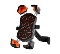 WpTrick Porta Cellulare Moto per CB650R CBR 650R CB650F CBR650F, Supporto Telefono Moto Antiscivolo, Porta Telefono Rotante A 360° Regolabile, Antivibrante,Orange+Black-B