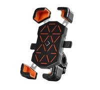 WpTrick Porta Cellulare Moto per Yamaha T-Max Tech Max T-Max TMAX 560 TMAX560, Supporto Telefono Moto Antiscivolo, Porta Telefono Rotante A 360° Regolabile, Antivibrante,Orange+Black-A