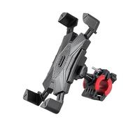 WpTrick Porta Cellulare Moto per Yamaha XSR 700 XSR700 Xsr 700, Supporto Telefono Manubrio, Porta Mobile Scooter, Antivibrazione, 360° Rotazione Solido Blocco Rapido,Black-A