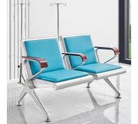 WPWSDWMX Poltrona per Ufficio a 2 Posti con Asta per Flebo Rimovibile e Corrimano, Poltrona per Flebo per Clinica Ospedaliera