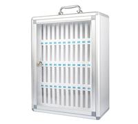 WPWSDWMX Scatola Porta Cellulare Scuola 12/24/36/48/60 Scomparti, Portacellulare da Parete con Maniglia Portatile, Serratura a Chiave, per Aula e Ufficio(37 * 50cm/14.5 * 20in)