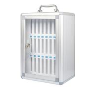 WPWSDWMX Scatola Porta Cellulare Scuola 12/24/36/48/60 Scomparti, Portacellulare da Parete con Maniglia Portatile, Serratura a Chiave, per Aula e Ufficio(27 * 38cm/10.5 * 15in)