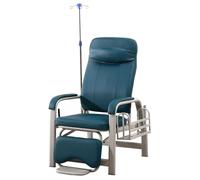 WPWSDWMX Sedie per Sala D'attesa, Sedie per Reception, Poltrone Reclinabili con Portaoggetti, Sedie Mediche con Asta Portaflebo(Green)