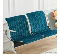 WPWSDWMX Set di 2 Cuscini per Sedia da Ufficio, Elastici Lavabili in Lavatrice, Cuscini per Panca da Sala D'attesa, Design Slip-on, Rivestimento Antiscivolo(Green,50 * 85cm/19.5 * 33.5in)