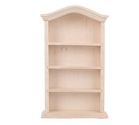 WQAPVHBG 1:12 Mini libreria per mini libri, 15,7 x 9,4 cm, libreria in miniatura in legno, decorazione per giardini in miniatura e vetrine