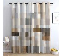 WQBQKKX Tende Cucina Linee astratte Botanica Moderno di metà secolo, Trattamento della Finestra per Stanza e Camera da Letto-A160 x L100 cm (2 Pannelli)