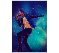 WQBYDS Pittura di opere d'arte su tela 60 * 80cm Senza Cornice Cantautore Ryan Tedderistic Rendering Colorato Musica Sport Stampa Quadri per Soggiorno Camera da letto Decor