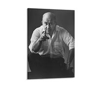 WQBYDS Pittura di opere d'arte su tela 60 * 80cm Senza Cornice Ed Asner Attore Poster Soggiorno Camera da letto Pittura Opera d'arte