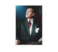 WQBYDS Poster da parete su tela 40 * 60cm Senza Cornice Mustafa Kemal Atatürk Poster Wall Art Print Room Decor Home Decoration per soggiorno