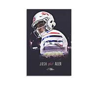 WQBYDS Poster E Stampe 40 * 60cm Senza Cornice Josh Allen Football Quarterback Tela Wall Art Soggiorno Poster Camera da letto Decorazione Pittura