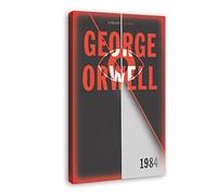 WQBYDS Poster E Stampe 40 * 60cm Senza Cornice Vintage 1984 Nineteen Eighty-Four di George Orwell Poster Canvas Wall Art Room Pictures for Bedroom Gifts Decor