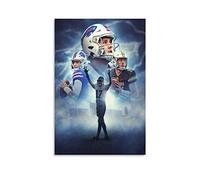 WQBYDS Poster E Stampe 60 * 80cm Senza Cornice Josh Allen Football Quarterback Poster Soggiorno Camera da letto Pittura Opera d'arte