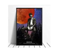 WQBYDS Quadri Su Tela 40 * 60cm Senza Cornice Kid Cudi-Man On The Moon Album Pop Music Cover Music Star Living Roomation Poster Decor Living Room