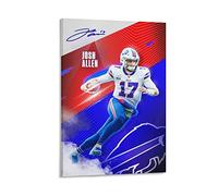 WQBYDS Stampe Quadri 40 * 60cm Senza Cornice Josh Allen Football Quarterback Poster Arredamento Casa Decorativo Soggiorno Camera da letto