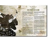 WQBYDS Stampe Quadri 60 * 80cm Senza Cornice La saggezza di Miyamoto Musashi - - rōnin Samurai MMA Arti Marziali Spadaccino Sun Tzu Stampa Quadri per Soggiorno Camera da letto Decorazione