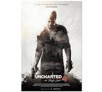 WQBYDS Tela Quadro 50 * 70cm Senza Cornice Uncharted 4 A Thiefs End Game Art FilmPictures Poster Modern Family camera da letto Decor