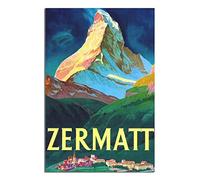 WQBYDS Tela Quadro 60 * 80cm Senza Cornice Zermatt Mountain Range Poster Canvas Wall Art Pictures for Bedroom Wall Art Gifts Decor