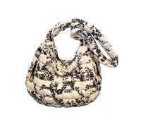 WQCMH Borsa Puffer Bubble Tote Donna Large Morbide E Gonfiate A Passamontola Borse Casual Leggere Borse Da Tracolla Da Viaggio Da Lavoro(Bianco)
