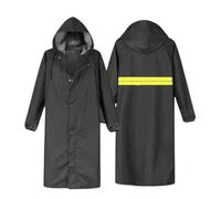 WQCMH Impermeabile lungo monopezzo per pioggia forte, poncho a tutto il corpo con cappuccio per la protezione dalle tempeste(NERO-A,as6,alpha,3x_l,regular,regular)