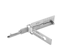 WQCMH Kw5 Grimaldello 2 in 1 Strumento per Grimaldello e Strumento Decodificatore Servizio Chiave Civile(BIANCO A)