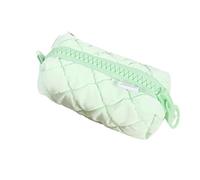 WQCMH Sacchetto organizzatore a matite a quadri a colori di caramelle per il materiale scolastico e gli essenziali per il ritorno a scuola(Verde)