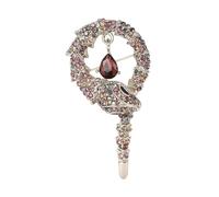 WQCMH Spille a serpente per donne spille unisex di vetro con animali Banchetto Zaino Regali Accessori(Viola4355)