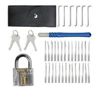 WQCMH Strumenti per fabbro Grimaldello Kit per scassinare serrature Kit per scassinare serrature per principianti Ferramenta per cerchiature Grimaldello Chiave di tensione(J)