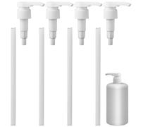 WQDD STANPET 4 Pezzi Pompa dosatrice Dispenser a Pompa per sciroppo con 4 Tubi，Pompa dosatrice per sciroppo e Sapone - Dispenser per sciroppo d'Acero e Shampoo - Adatta per flaconi filettati 28/410
