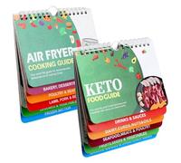 WQDD STANPET Set da 2 Ricette Friggitrice ad Aria,Dieta Chetogenica, Friggitrice ad Aria con tempi e temperature di cottura multipli per 133 alimenti, incluso un piano dietetico chetogenico