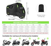 WQFWSD Telo Moto Esterno Interno Telo Coprimoto Impermeabile Copri Moto Copertura Scooter Motorino per Suzuki Access 2011-2022, Copertura Motociclo Resistente Polvere/Pioggia/Foglie