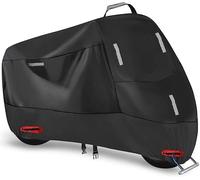WQFWSD Telo Moto Esterno Interno Telo Coprimoto Impermeabile Copri Moto Copertura Scooter Motorino per Harley Softail Custom 1986-2018, Copertura Motociclo Resistente Polvere/Pioggia/Foglie