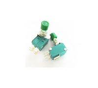WQGQPXOB 10 Pezzi Microinterruttore Pulsante di accensione e Reset Interruttore Cappello Rosso Verde Apertura 12 mm Piedi 4,8/6,3 Larghezza(GreenDS438-448 6.3mm)