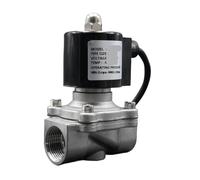 WQGQPXOB 1PCS AC380 AC24V Elettrovalvola G1/2 "3/4" 1 "2" Normalmente Chiusa AC e DC Impermeabile IP68 Acqua(Ac24v-viton,1.5 inch)