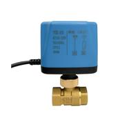 WQGQPXOB Valvola a Sfera motorizzata in Ottone bidirezionale da 1/2 '' a elettrica con Controllo a Due Fili normalmente Chiusa(12V-CR04)