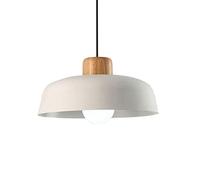 WQHPLMD 1 Pack Nordic Stylish Ceiling Lamp Kitchen Island Pendant Light fixtures with Adjustable Hanging Height, Metal Industrial Dining Lights Fixture for Table Bar Cafe (Color : a White, Size : 30c