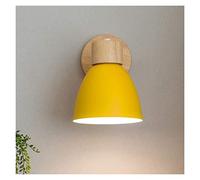 WQHPLMD 2 Piece Modulare Torcia Sconce Interna Elegante Metallo Base di Legno Torcia per Camera da Lettre Deco Torcie per Stanze da Bagno Ristorante Bar caffè