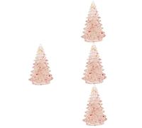 WQHPLMD 3pcs Ornaments Christmas Tabletop Ornaments Tabletop Xmas Tree Figurines Tiny Xmas Tree Xmas Statue Xmas Tree Figurines Sculpture Synthetic Resin