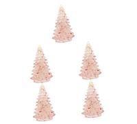 WQHPLMD 3pcs Ornaments Christmas Tabletop Ornaments Tabletop Xmas Tree Figurines Tiny Xmas Tree Xmas Statue Xmas Tree Figurines Sculpture Synthetic Resin
