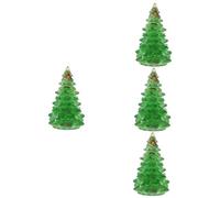 WQHPLMD 3pcs Ornaments Christmas Tabletop Ornaments Tabletop Xmas Tree Figurines Tiny Xmas Tree Xmas Statue Xmas Tree Figurines Sculpture Synthetic Resin