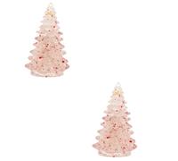 WQHPLMD 3pcs Ornaments Christmas Tabletop Ornaments Tabletop Xmas Tree Figurines Tiny Xmas Tree Xmas Statue Xmas Tree Figurines Sculpture Synthetic Resin