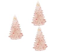 WQHPLMD 3pcs Ornaments Christmas Tabletop Ornaments Tabletop Xmas Tree Figurines Tiny Xmas Tree Xmas Statue Xmas Tree Figurines Sculpture Synthetic Resin