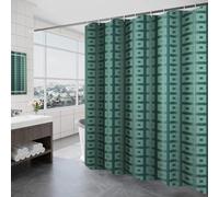 WQHPLMD 40x78 Shower Curtain, Polyester Shower Curtain with Hooks Square Pattern, 100x200cm Bathroom Decorative