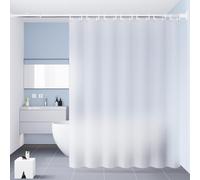 WQHPLMD 72x78 Peva with Hooks Semi-Transparent, 180x200cm Bathroom Shower Curtain for Hotel