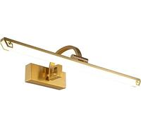 WQHPLMD 9W LED Bathroom Mirror Light with Nordic Style Copper Frame - Soft And Elegant Lighting Solution