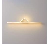 WQHPLMD 9W LED Mirror Front Light - Bathroom Wall Sconce, Gold Metal Make-up Mirror Lamp, Easy Installation, 40cm x 5cm Size