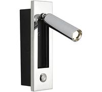 WQHPLMD Adjustable Bedside LED Reading Light with Push Button for Bedroom - 6.3 x 2.0 x 1.9 cm