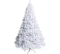 WQHPLMD Alberi di Natale, Albero di Natale Bianco, Abete Artificiale incernierato, Supporto in Metallo, Decorazioni per L'Albero del Ringraziamento per Feste di Natale in c