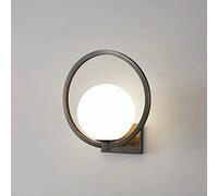 WQHPLMD Anello di Mid secolo Globe Globe Muro di Vetro Light Wall Sconcetto Funzione Affronta della Parete Affrontalumi per Interni G9 Pronali, Decorazioni per la Camera da Letto del corridoio
